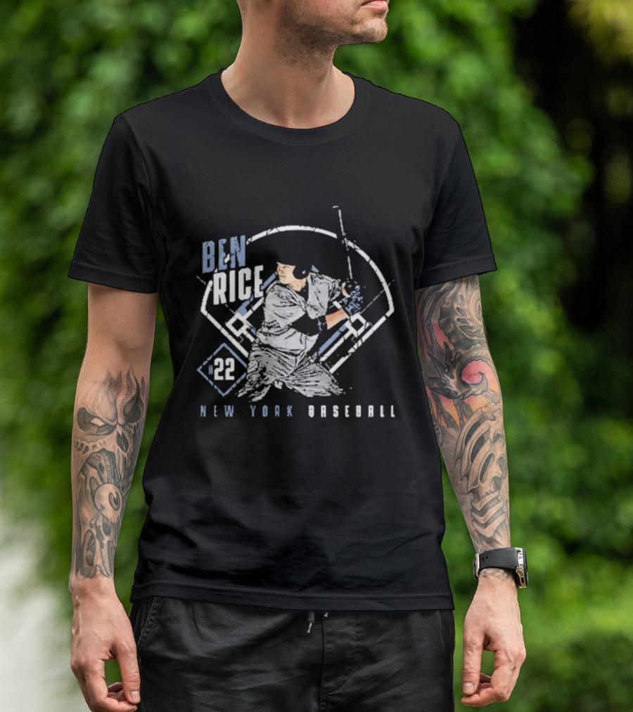 Ben Rice 22 New York Baseball T-Shirt