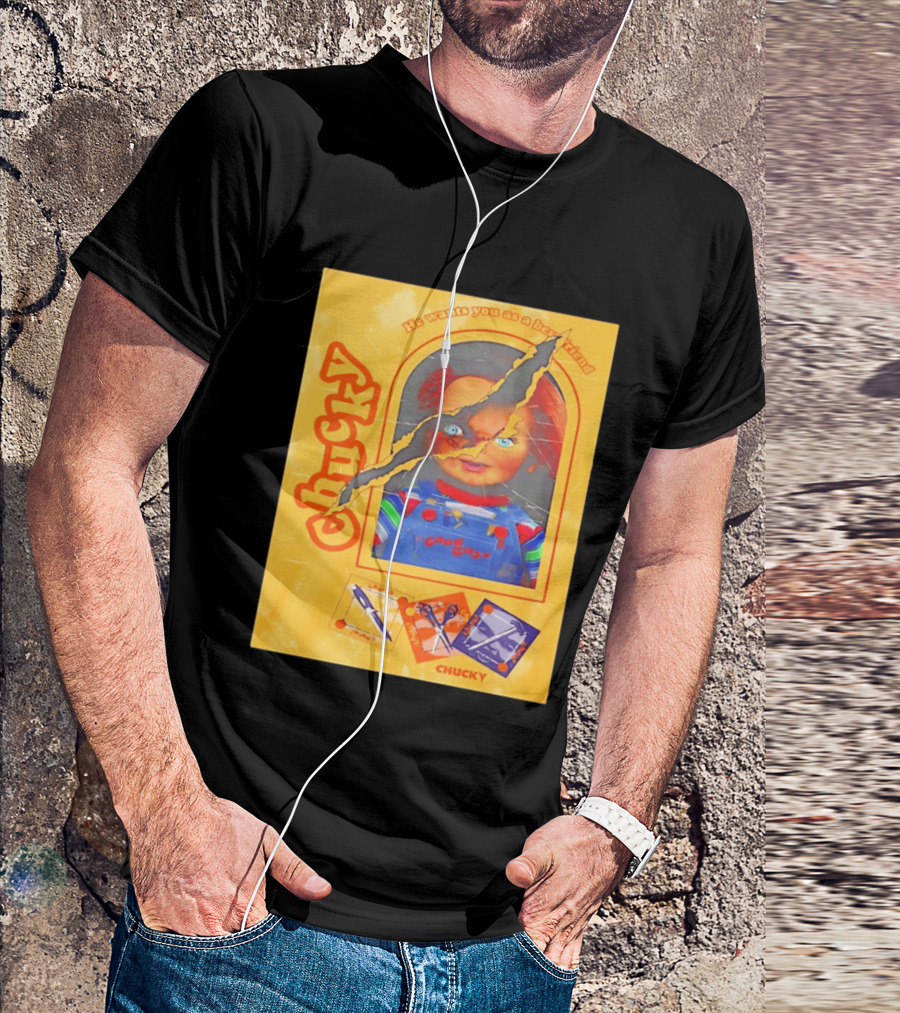 Chucky He Wants You As A Best Friend Good Guys Doll Box T-Shirt