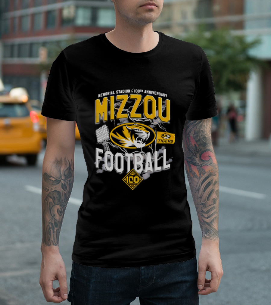 Missouri Tigers Mizzou Football 2026 Memorial Stadium 100th Anniversary T-Shirt