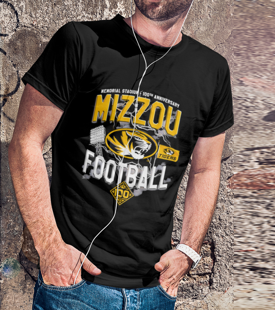 Missouri Tigers Mizzou Football 2026 Memorial Stadium 100th Anniversary T-Shirt