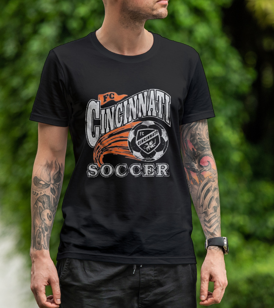 FC Cincinnati Soccer Emblem Ball Highlight T-Shirt