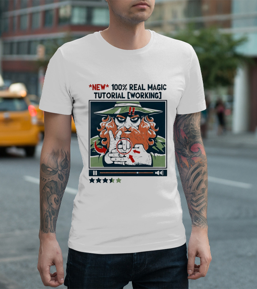 New 100 Percent Real Magic Tutorial Working T-Shirt