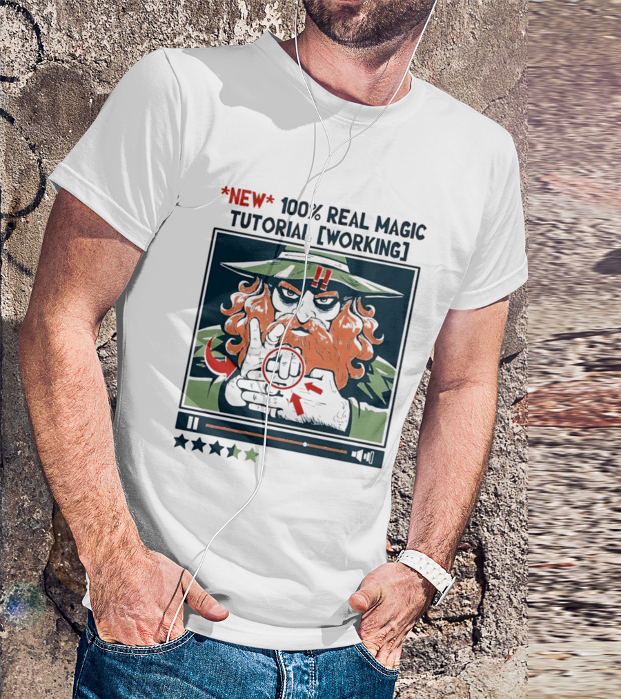 New 100 Percent Real Magic Tutorial Working T-Shirt