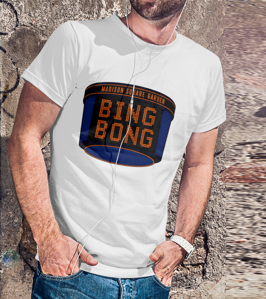 Bing Bong Madison Square Garden New York Knicks Basketball Phrase T-Shirt