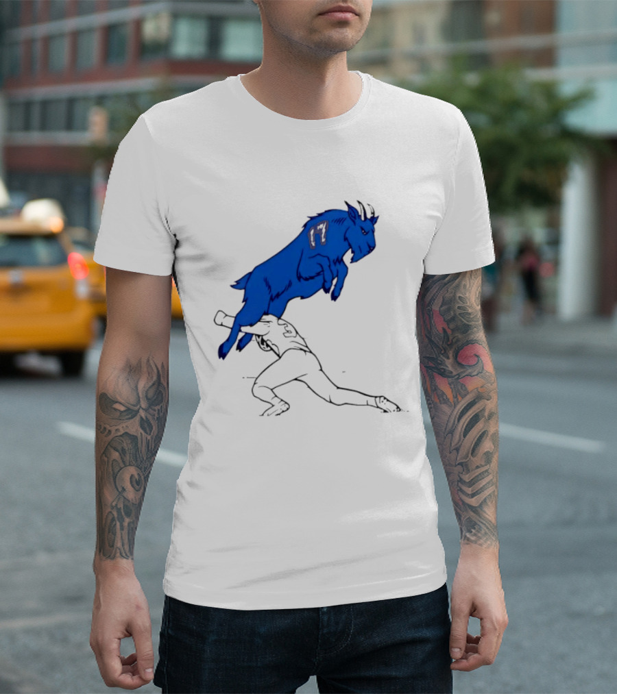 Buffalo Bills Jumping Goat Football T-Shirt