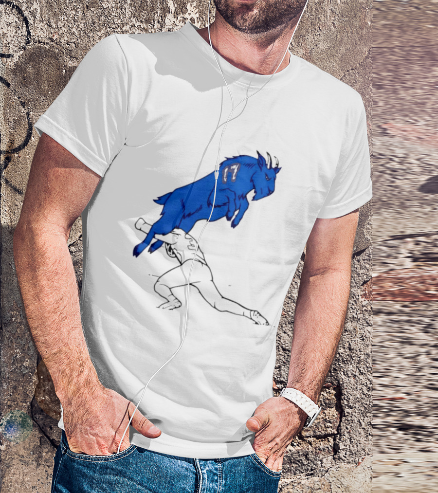 Buffalo Bills Jumping Goat Football T-Shirt