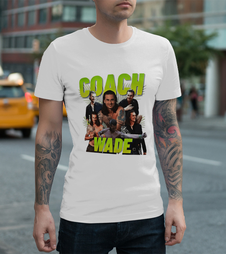Coach Wade Survivor Tattooed Icon Collage T-Shirt