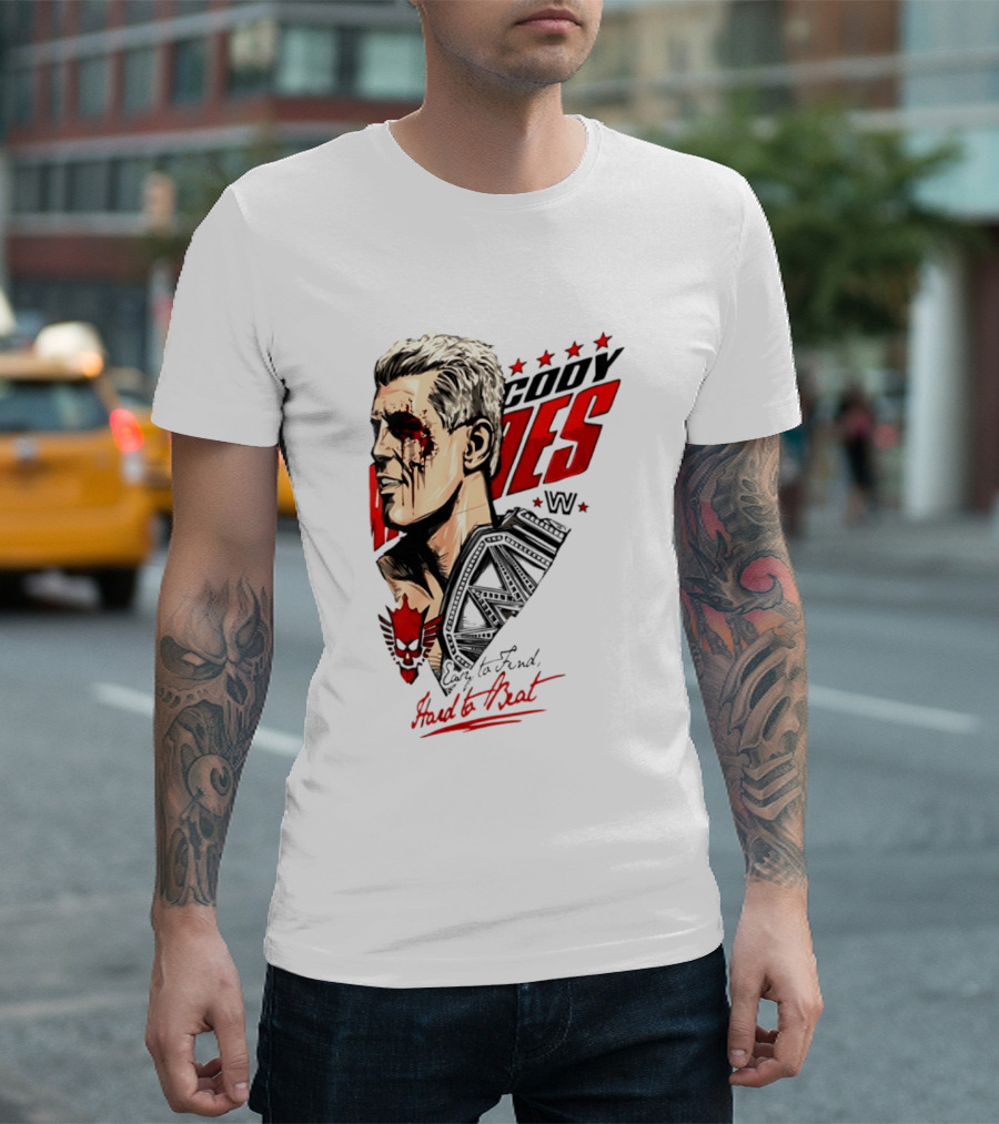 Cody Rhodes WWE Easy To Find Hard To Beat T-Shirt