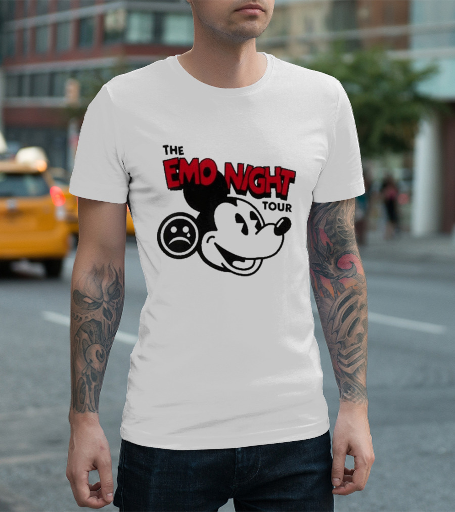The Emo Night Tour Mouse Sad Face T-Shirt