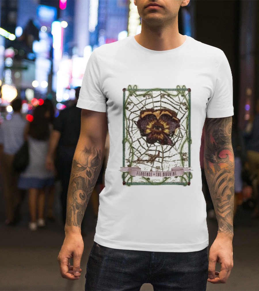Florence And The Machine Flower Spider Web T-Shirt