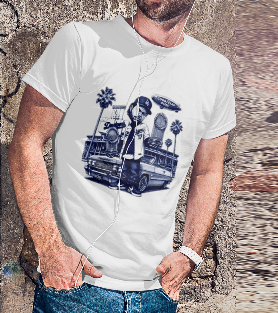 Ice Cube Los Angeles Dodgers Champion Good Year Pimp T-Shirt
