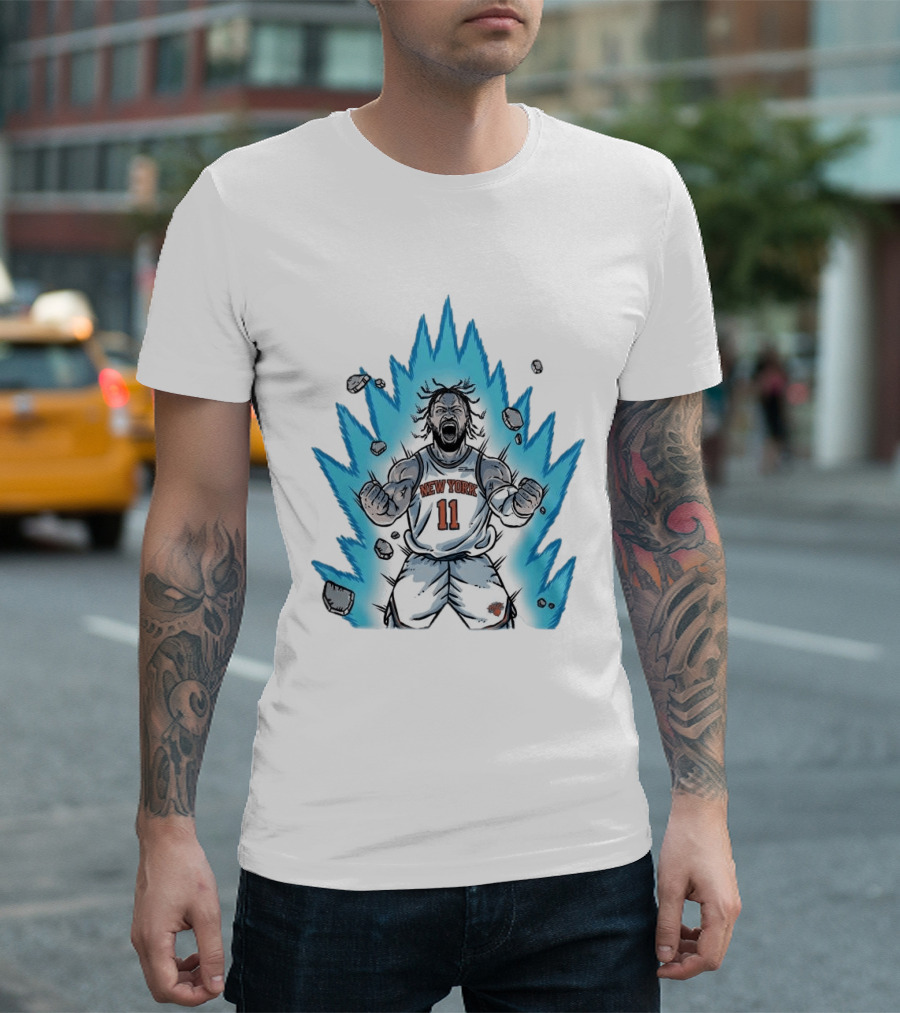 New York Knicks Jalen Brunson Super Saiyan Power 2000 Basketball Energy T-Shirt