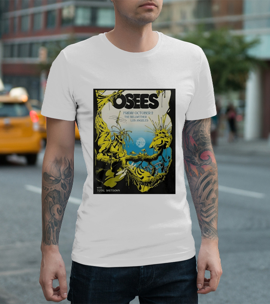 Osees Friday October 2 The Bellwether Los Angeles With Total Shutdown T-Shirt