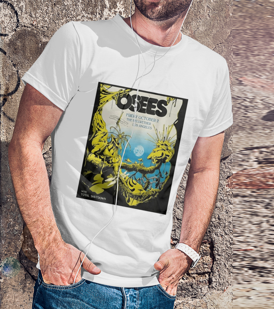 Osees Friday October 2 The Bellwether Los Angeles With Total Shutdown T-Shirt