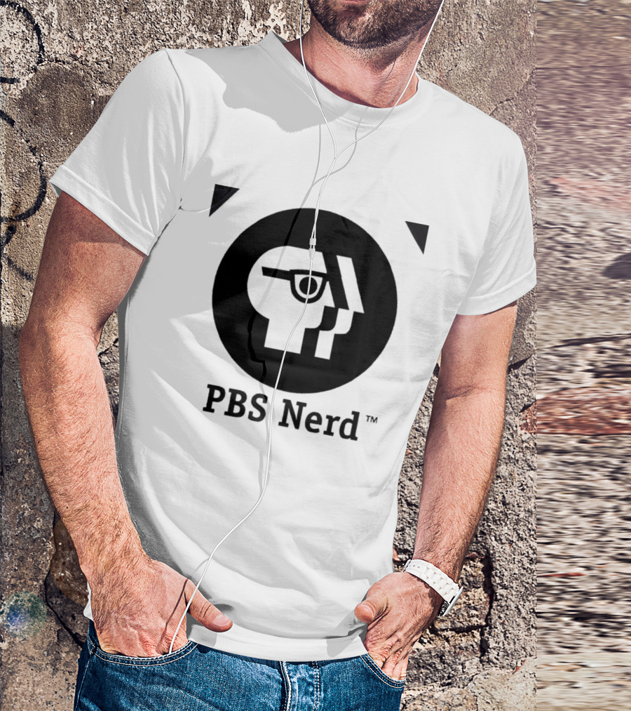 PBS Nerd Retro Minimalist Face T-Shirt