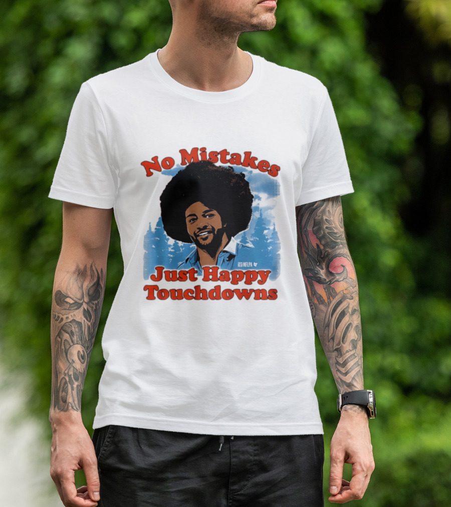 Rome Odunze No Mistakes Just Happy Little Touchdowns NFLPA T-Shirt
