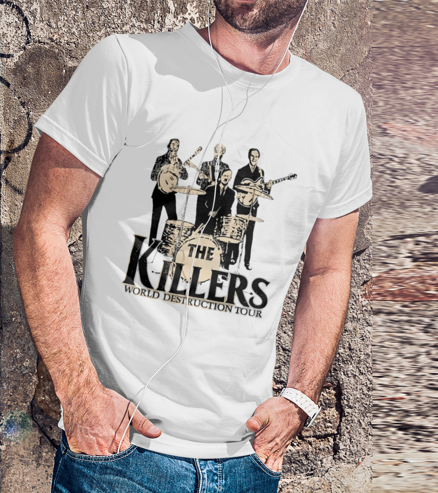 The Killers World Destruction Tour 2008 Band T-Shirt