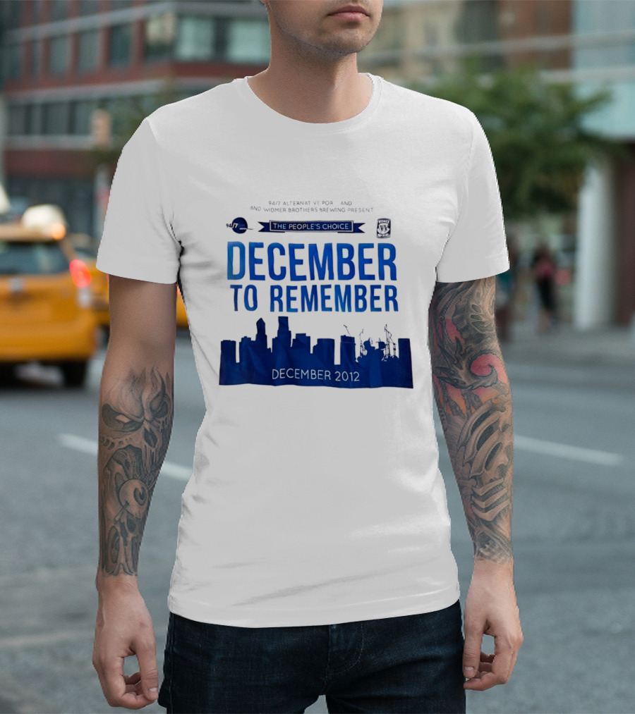 9.43 Alternative Portland Widmer Brothers Brewing December To Remember 2012 T-Shirt
