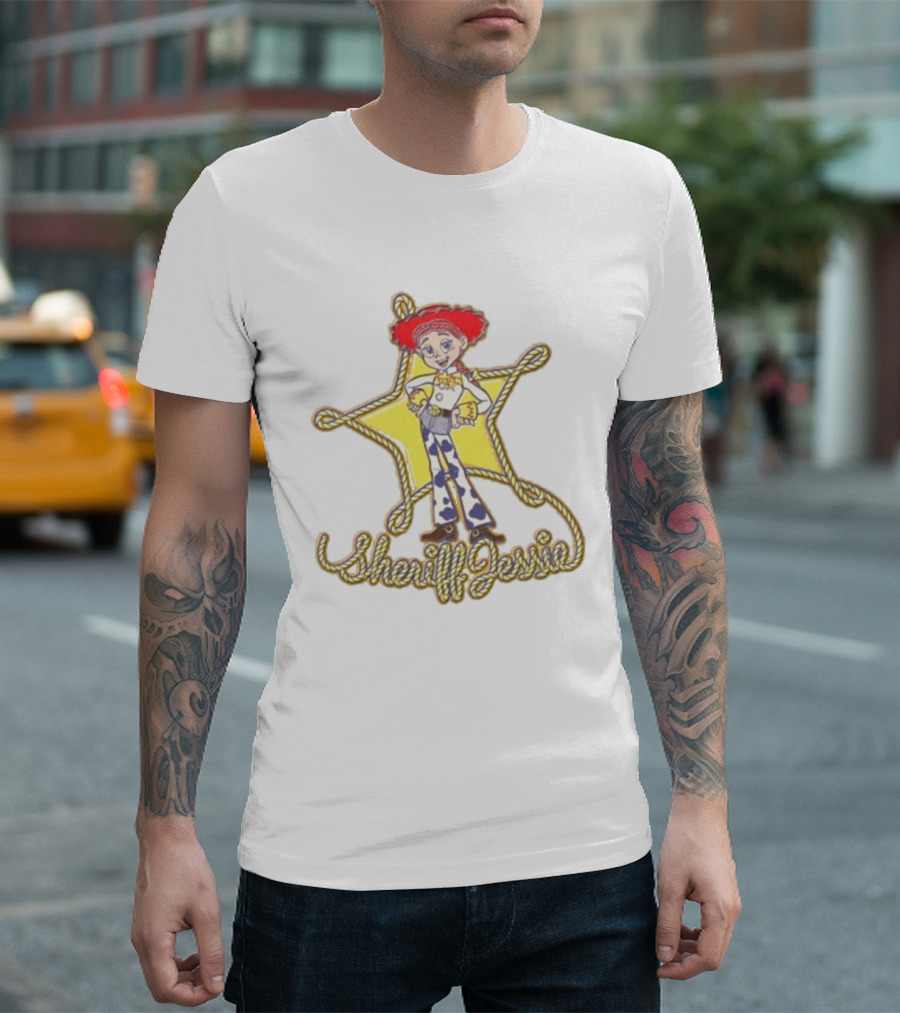 Sheriff Jessie Toy Story 5 Star Badge Rope Cowgirl T-Shirt