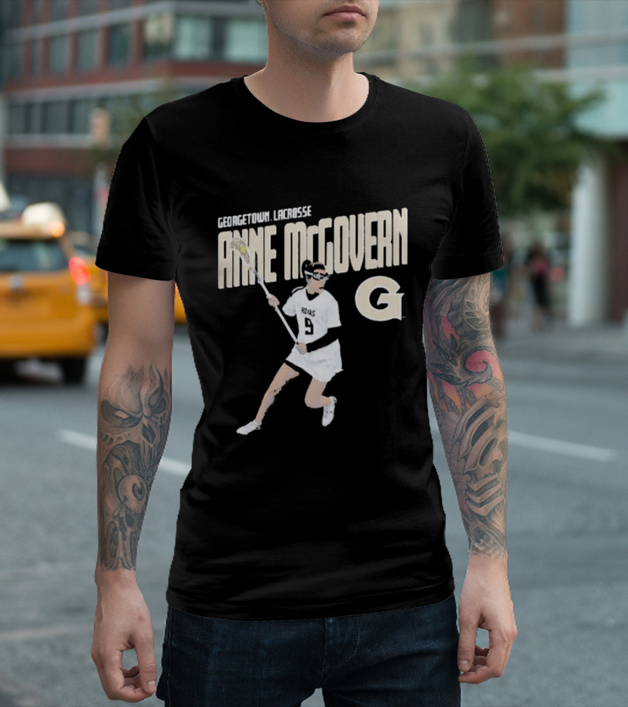 Anne McGovern Georgetown Lacrosse Player Number 9 T-Shirt