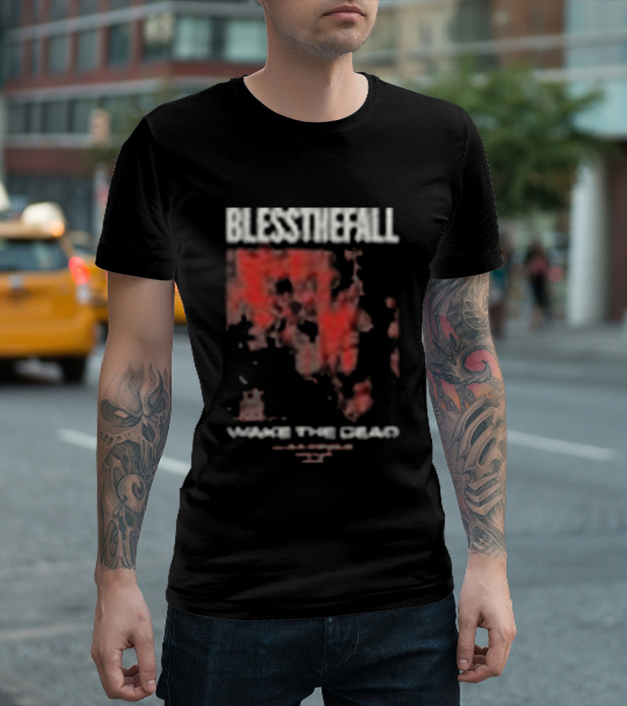 Blessthefall Cvlt Industries Wake The Dead Red Skull T-Shirt