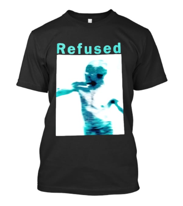 Refused Songs To The Flames Of Discontent Distorted Blue Figure T-Shirt