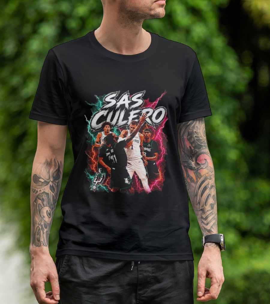 Sas Culero San Antonio Spurs Vs Minnesota Timberwolves Basketball Players T-Shirt