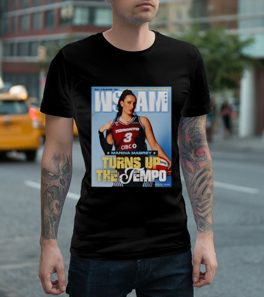 Marina Mabrey Turns Up The Tempo Toronto Basketball Slam Cover T-Shirt