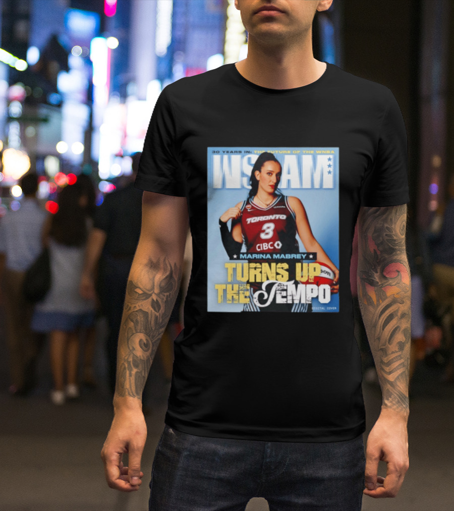 Marina Mabrey Turns Up The Tempo Toronto Basketball Slam Cover T-Shirt