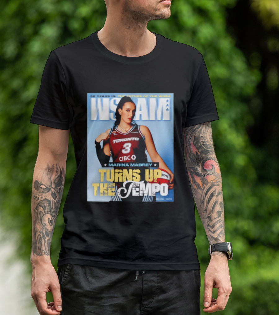 Marina Mabrey Turns Up The Tempo Toronto Basketball Slam Cover T-Shirt