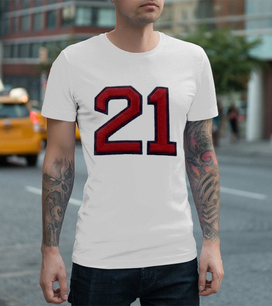 2026 Roger Clemens Boston No. 21 Hat Red 21 Embroidery T-Shirt