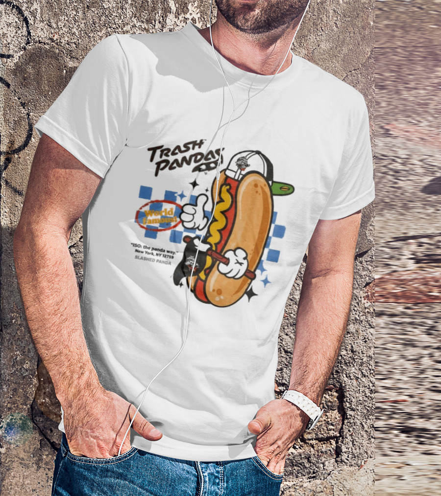 Trash Pandas World Famoust Hot Dog Thumbs Up T-Shirt