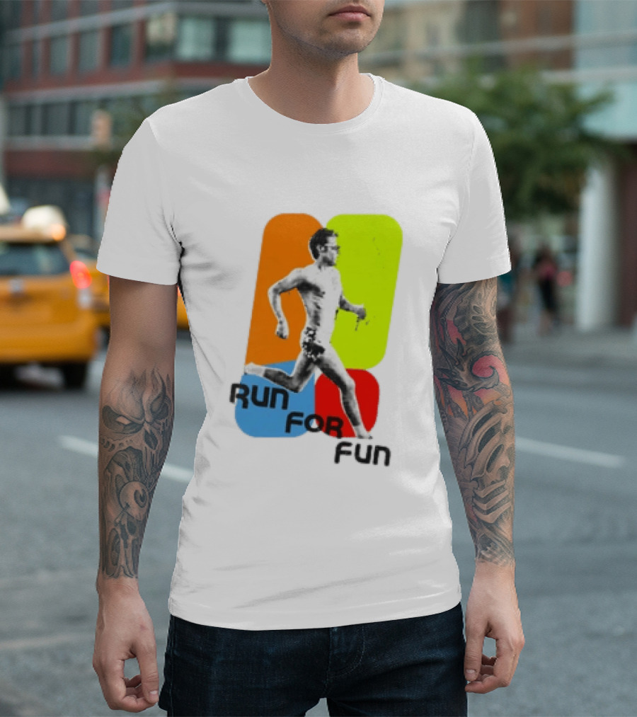 Run For Fun Harry Styles Colorful Running T-Shirt