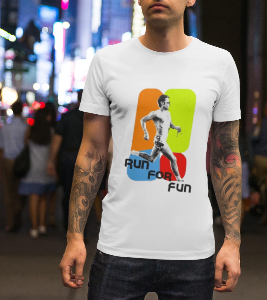 Run For Fun Harry Styles Colorful Running T-Shirt