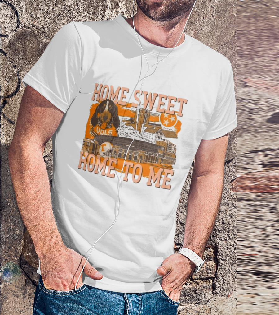 Tennessee Volunteers Home Sweet Home To Me Vols Dog Stadium Football T-Shirt