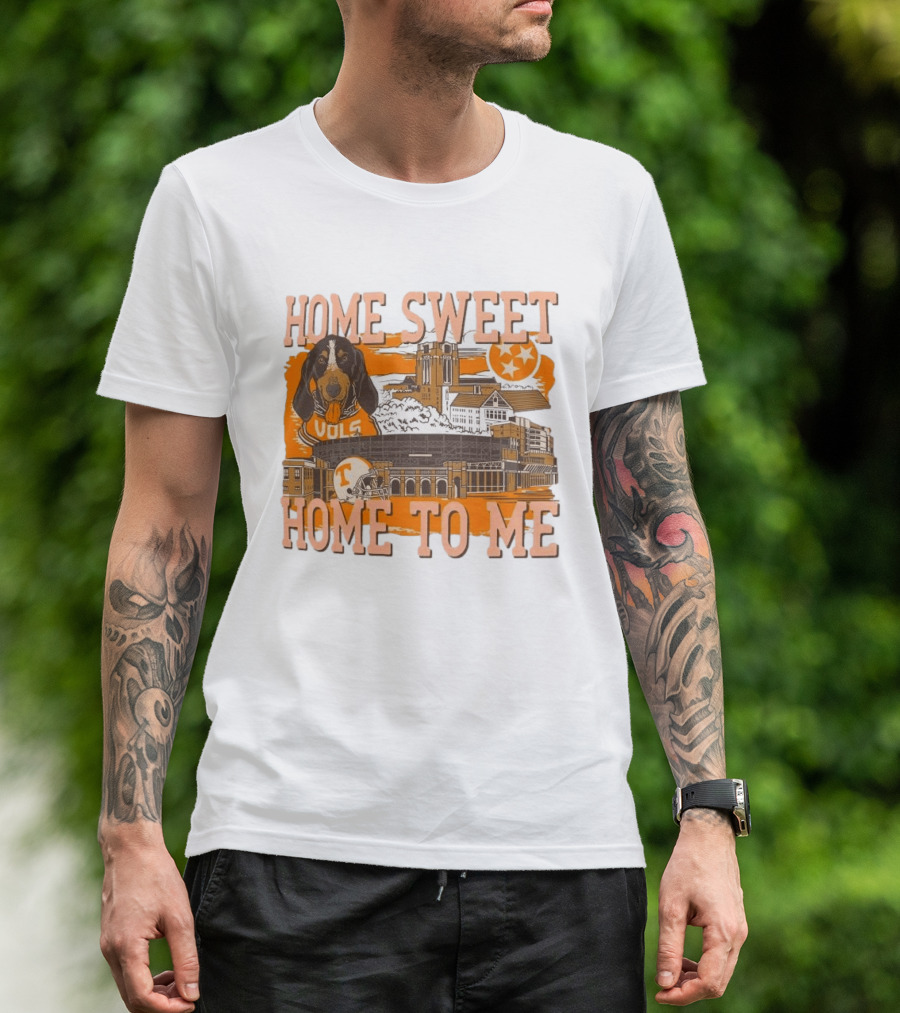 Tennessee Volunteers Home Sweet Home To Me Vols Dog Stadium Football T-Shirt