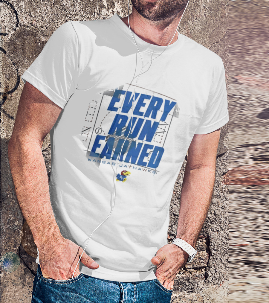 Kansas Jayhawks Every Run Earned 2026 Postseason Dugout T-Shirt