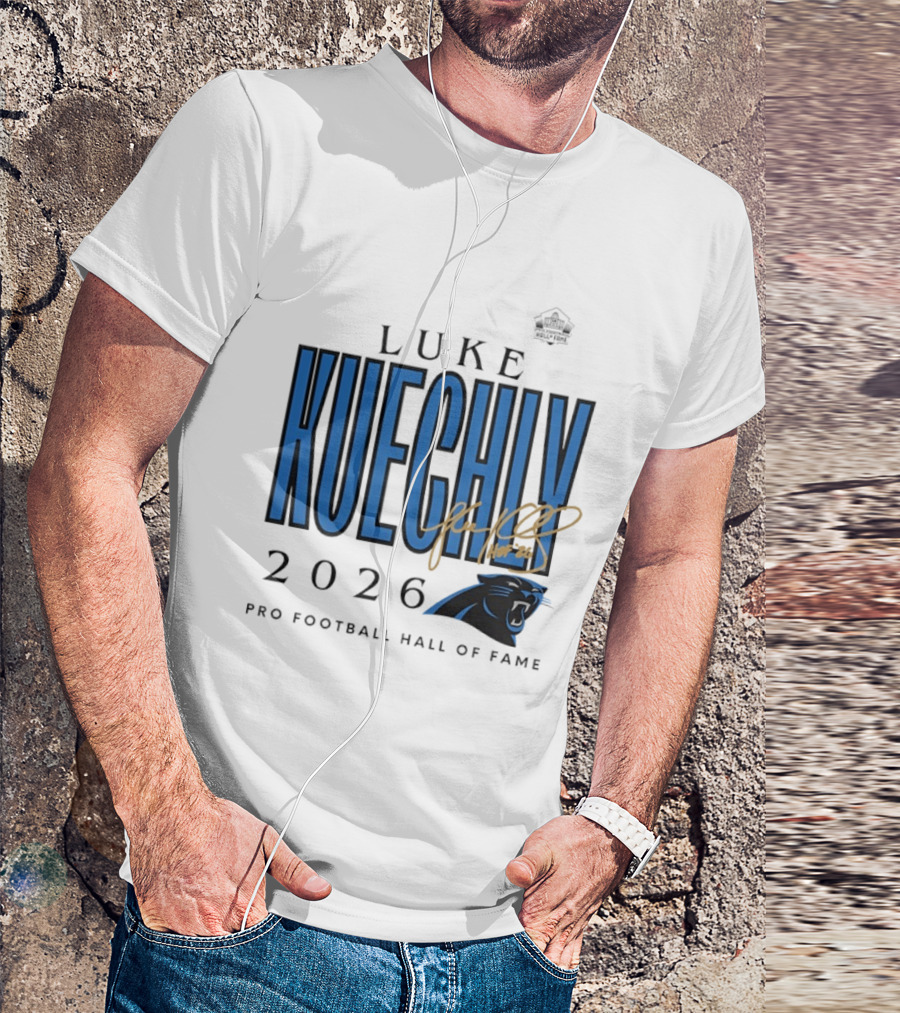 Luke Kuechly Carolina Panthers 2026 Pro Football Hall Of Fame Inductee T-Shirt