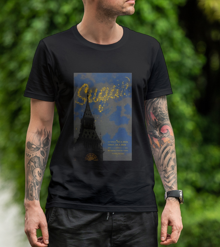 SUGAR Love You Even Still Tour 2026 Bob Mould London O2 Forum Kentish Town T-Shirt