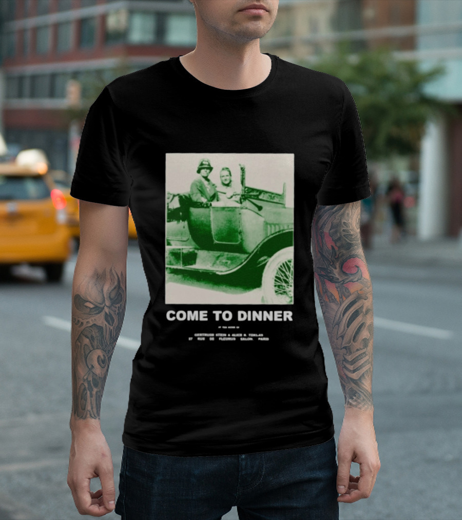 Come To Dinner Vintage Car Scene 1920s Nostalgia T-Shirt