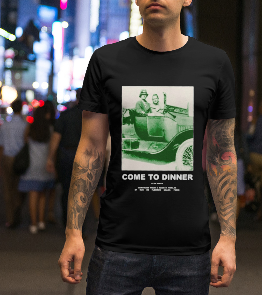 Come To Dinner Vintage Car Scene 1920s Nostalgia T-Shirt