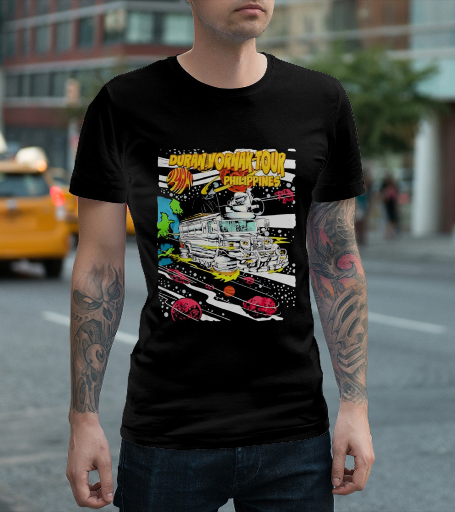Duran Vornak Tour Philippines Colorful Jeepney Space Adventure T-Shirt