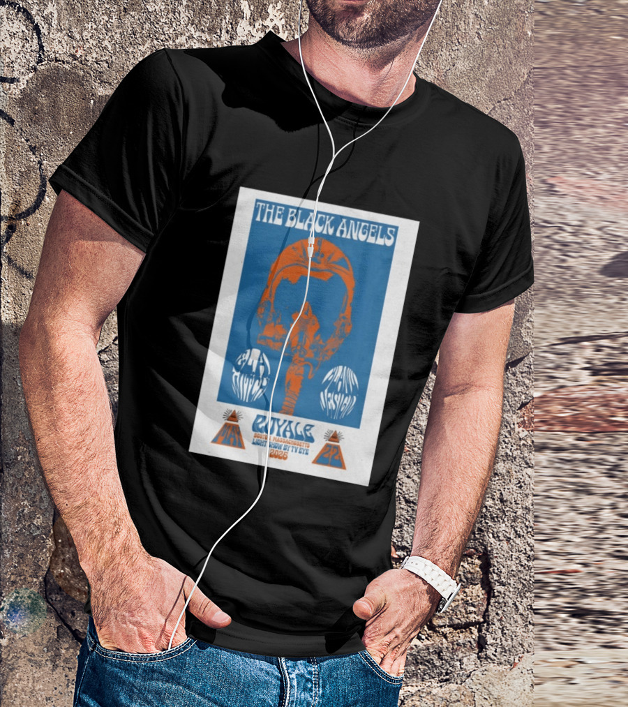 The Black Angels Royale Boston MA May 22 2026 Light Show By TV Eye Psychedelic Helmet T-Shirt