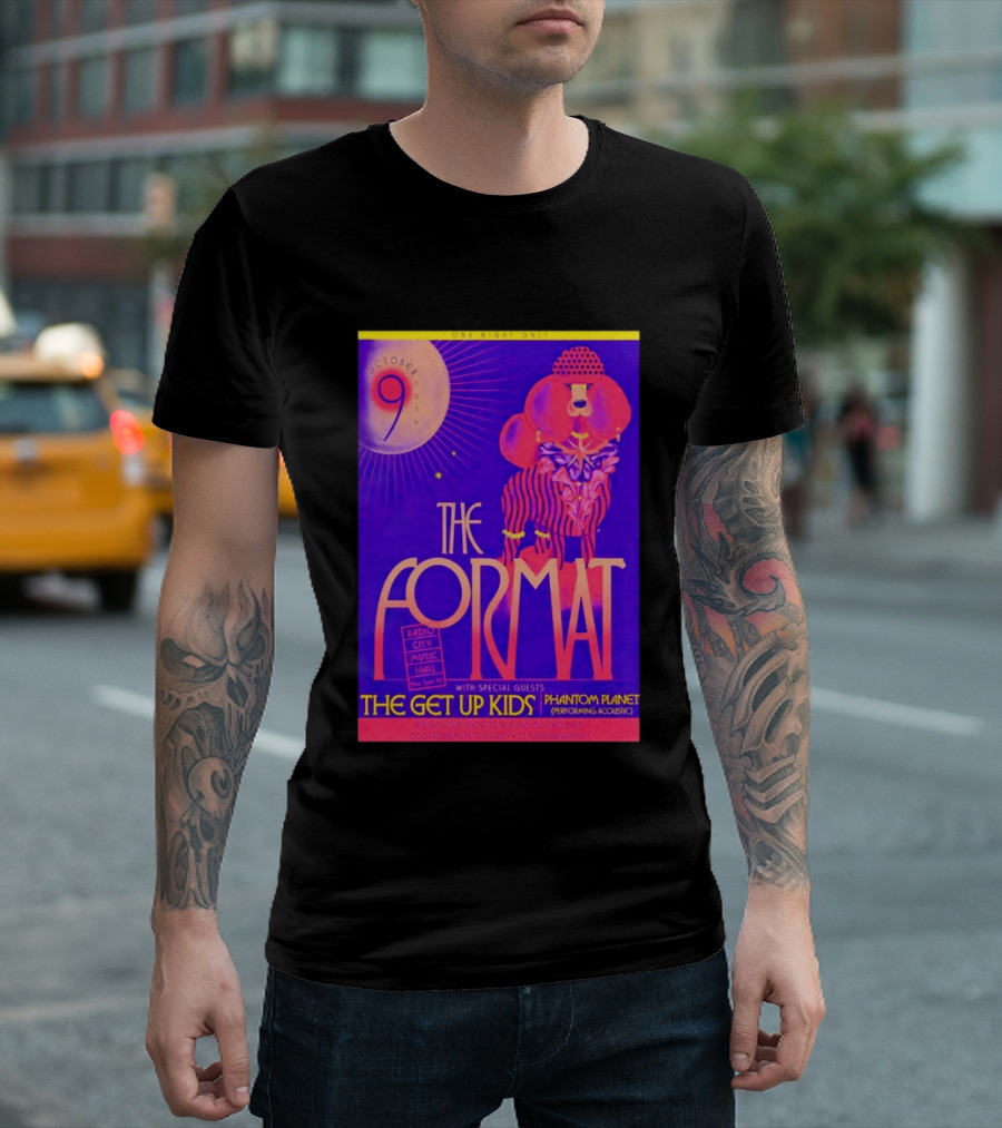 The Format October 9 2026 Radio City Music Hall The Get Up Kids Phantom Planet T-Shirt