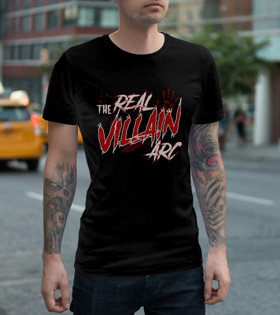 The Real Villain Arc Bloodstained Handprint T-Shirt