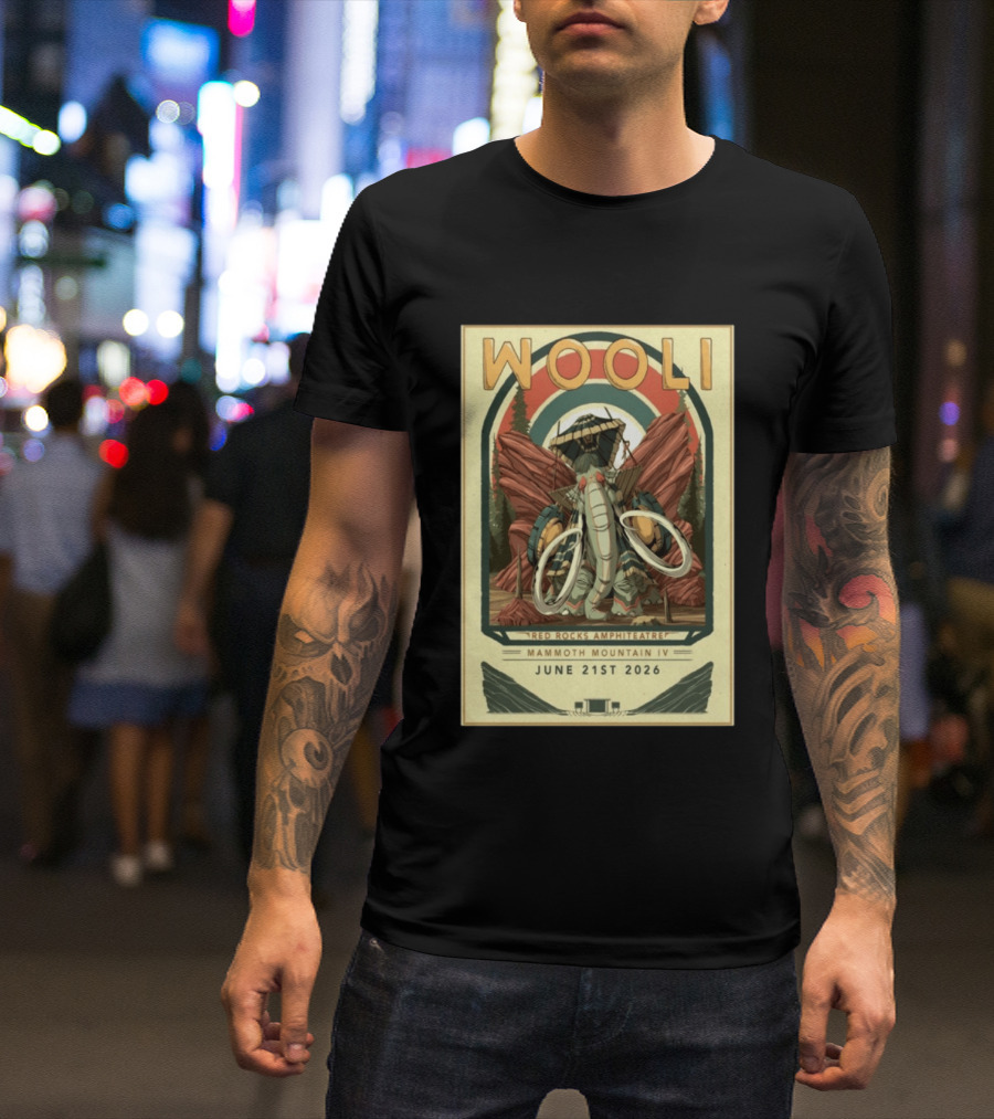 Wooli Red Rocks Amphitheatre Mammoth Mountain IV Jun 21 2026 T-Shirt