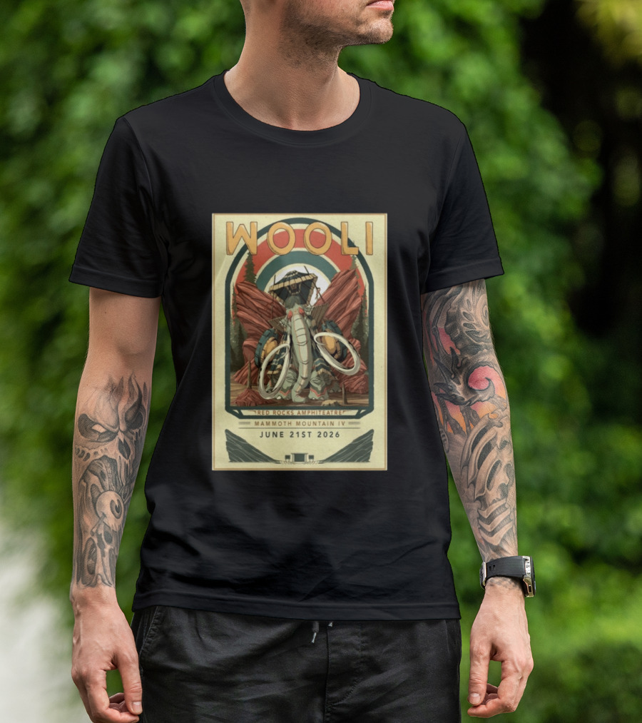 Wooli Red Rocks Amphitheatre Mammoth Mountain IV Jun 21 2026 T-Shirt