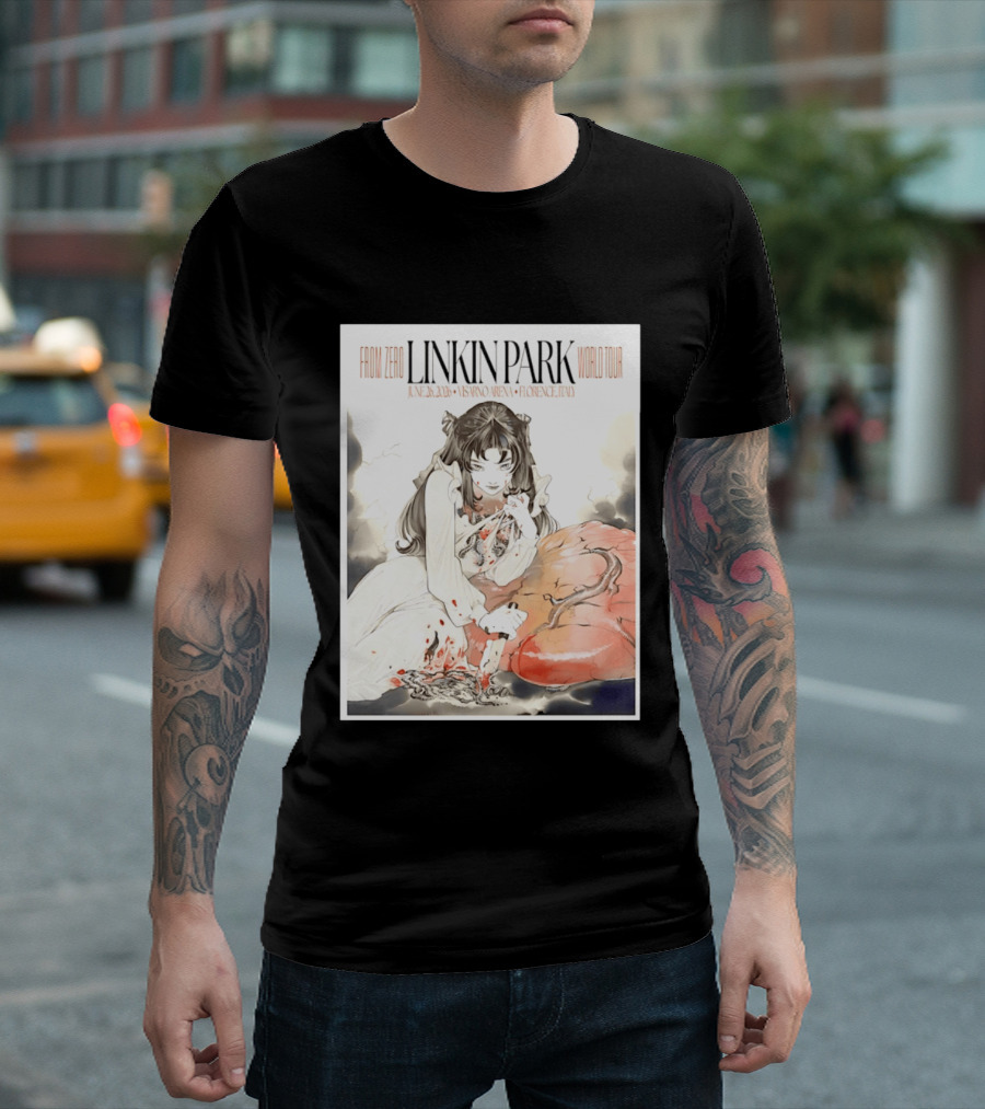 From Zero Linkin Park June 26 2026 Visarno Arena Florence World Tour T-Shirt