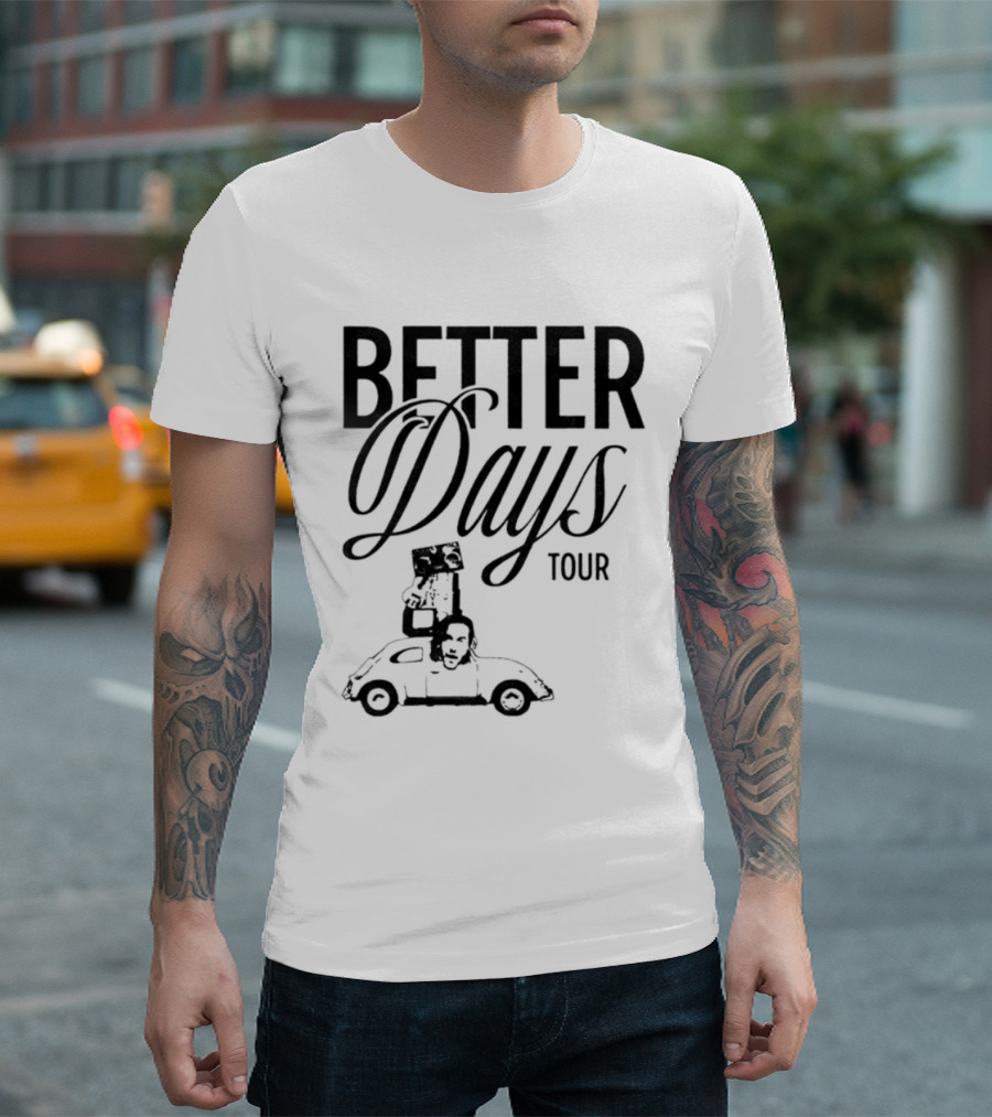 Better Days Tour Vintage Car Graphic Benjamin Ingrosso T-Shirt
