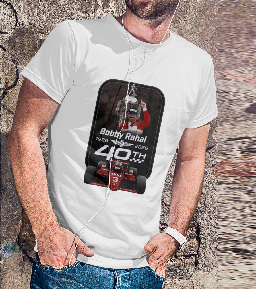 Bobby Rahal 40th Anniversary 1986 2026 Racing Budweiser IndyCar T-Shirt